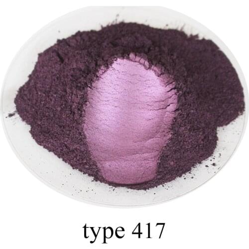 Mica Powder Pigment Pearl Powder Pearlized Shimmer Acrylic Paint for Arts Car Paint Soap Eye Shadow Dye 50g Type 417 Rose Violet