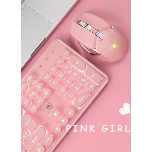 Brand New Gaming Keyboard and Mouse Set Rainbow Backlight Usb Mechanical Ergonomic Chargable Keyboard Mouse Kit for PC Laptop