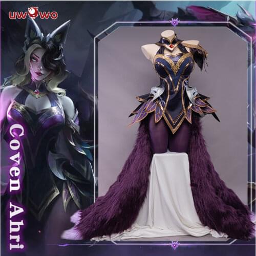 1 Deposit= $5 Coupon UWOWO Game League of Legends Coven Ahri Cosplay Costume