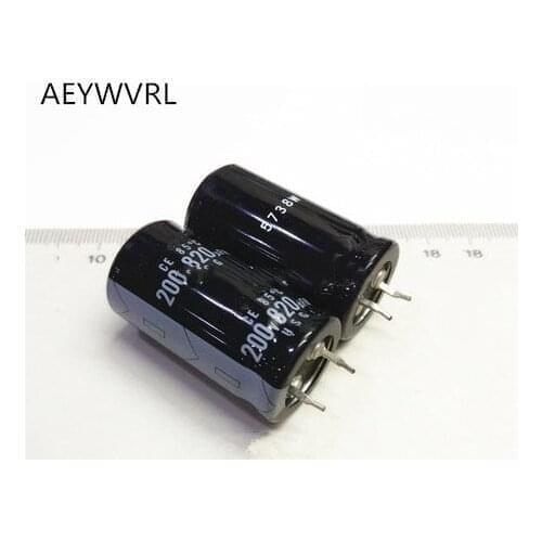 12pcs-2pcs 200V820UF Electrolytic Capacitors 820uF 200V 22*40mm