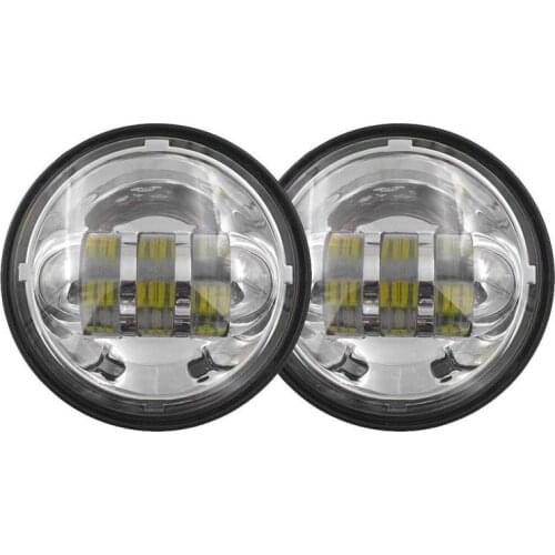 1Pair 4.5" 4 1/2 inch 6000K Motorcycle LED Passing Fog Light Lamps for Motorbike with 4.5Inch LED Fog Light