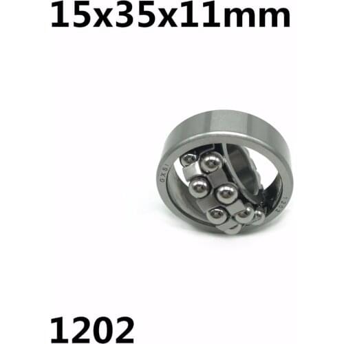 1pcs 1202 15x35x11 mm Double Row Self-aligning ball bearing High quality