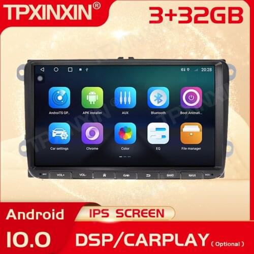 2 Din Carplay Android Radio Receiver Multimedia Stereo For Volkswagen Series Universal GPS Navigation Video Recorder Head Unit