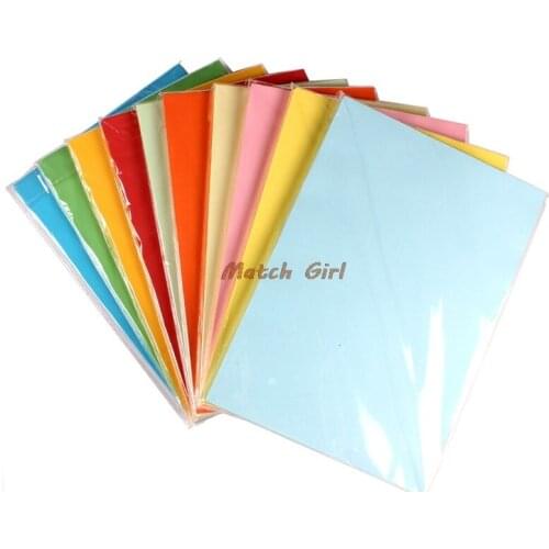50sheets- 21*29.7cm A4 230gsm Colorful Paper DIY Party Decorations Card Making Craft Paper