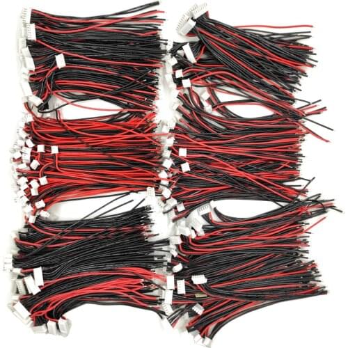 50pcs/lot 1S 2S 3S 4S 5S 6S 7S 15cm 22AWG Lipo Balance Wire Extension Charged Cable Lead Cord for RC Lipo Battery charger