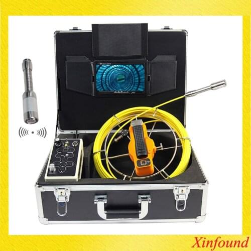 512hz 23mm Transmitter camera CCTV hot sale pipe inspection camera drain sewer camera 7inch LCD monitor 30M Cable