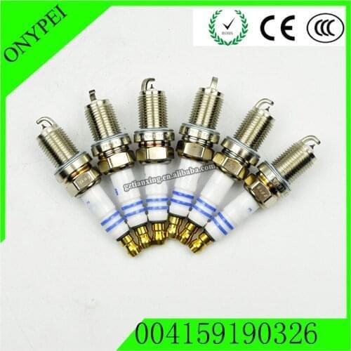 6PCS A004159190326 004159190325 F8DPP33 iridium Spark Plug For Benz W163 W208 W210 W211 W220