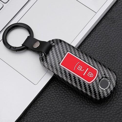 Carbon fiber pattern car key case For Mazda 3 Alexa CX4 CX5 CX8 2019 2020 for Mazda 2 3 5 6 CX3 CX7 CX9 Atenza MX5 accessories