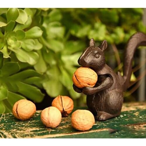 Cast Iron Squirrel Nutcracker Tuin Decoratie Garden Outdoor Gardens Decoration Ogrod Sculpture Tuinkabouter Poppenhuis Meubels