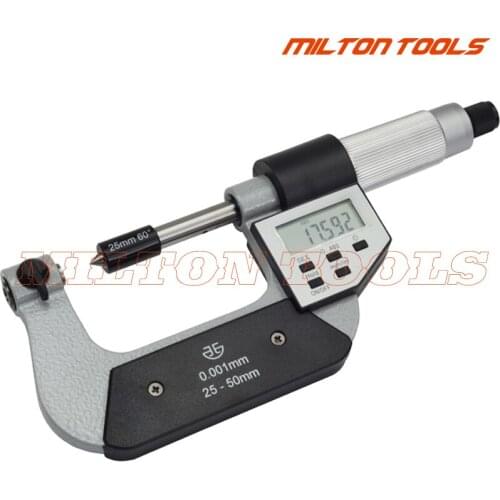 25-50mm Digital Screw Thread Micrometers with double measuring forces
