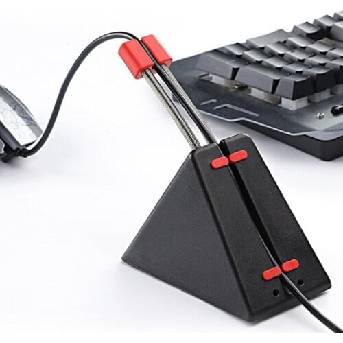 Mouse Cable Holder Mause Bungee Cord Clip Wire Organizer Flexible For Mice Perfect Playing Game CS CF LOL Wire Clamp Winder