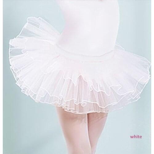 Childrens dance pettiskirt girls ballet elastic half-length activity skirt three-layer versatile skirt