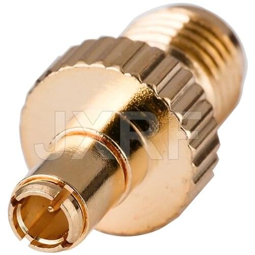 JXRF Coaxial Coax Adapter SMA Female Jack to TS9 Male Plug Straight Gilded SMA to TS9 Connector