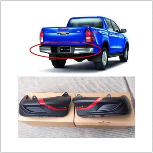 FOR HILUX REVO BODY KITS 4X4 AUTO ACCESSORIES REAR BUMPER COVER FIT FOR HILUX REVO PICKUP CAR 2015-2017