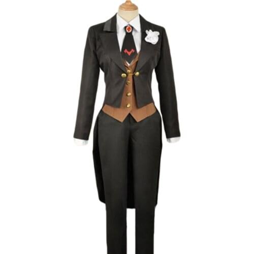 Game FATE/Apocrypha Fate Grand Order Mordred Cosplay Costume Custome Girls Black Full Suit Long Sleeve Pants Uniform