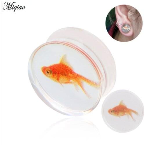 Miqiao 2ps 10-25mm Acrylic Ear Gauge Ear Expander Earring men women Ear Plugs and Tunnels Piercing Body Jewelry Piercing