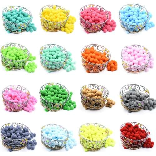 Wholesale 2000pcs 8 10 15 20 25 30mm Pompoms Fur Ball Toys Education Crafts DIY Apparel Sewing Hairwear Shoe Supplies Home Decor