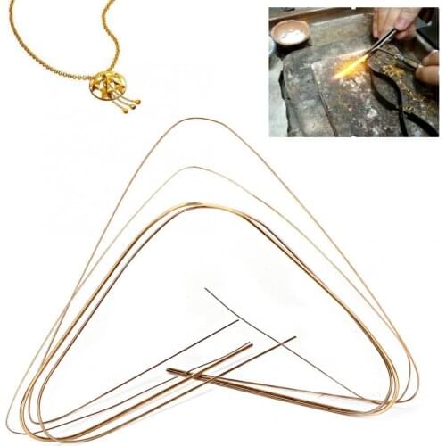 Professional 4pcs 0.5mm 0.7mm 1.0mm 1.5mm Gold Silver Welding Rods Soldering Wire high quality Jewelry Making Tool for Jeweler a