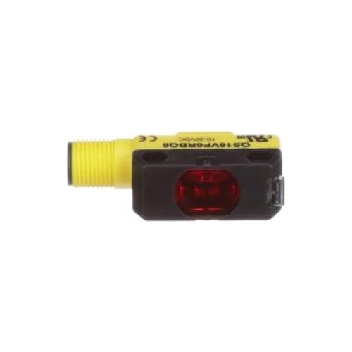 QS18VP6RBQ8 QS18 Photoelectric Sensor World-Beam 3 Meter Range 10-30 VDC, QS18 Series 66462
