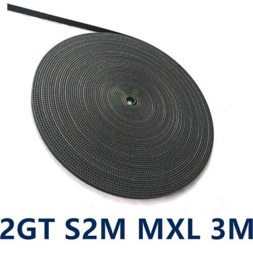 3D printer timing belt 2GT S2M S3M MXL 3M T2.5 laser engraving machine rubber opening belt -6 -10 -15