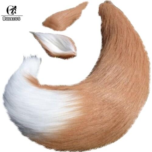 ROLECOS New Arrival Anime Spice and Wolf Cosplay Headwear Wolf Cosplay Accessories Wolf Ear Cute Cosplay Tail