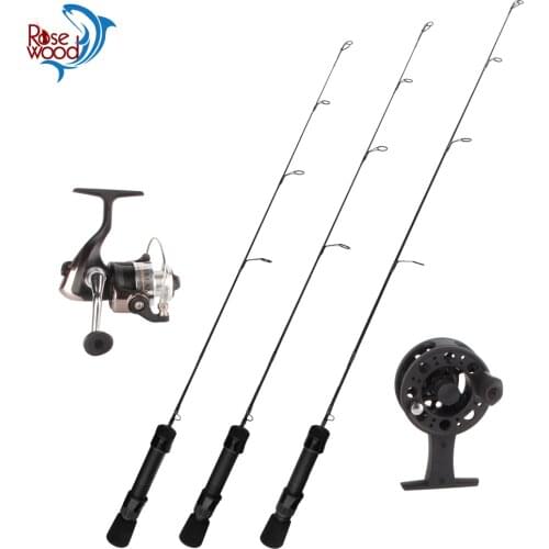 New High Carbon ice fishing rod and reel combo with tackle for winter 24UL 25L 26ML ice rod spinning ice fishing reel pesca