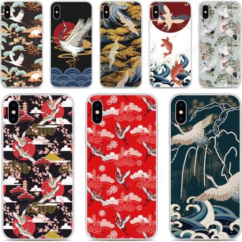 Vintage Crane Bumper Phone Case For BlackBerry-Priv KEYone KEY 2 Motion Passport Q30 Z10 Z30 Q10 DTEK50 DTEK60 DTEK70 Cover Capa