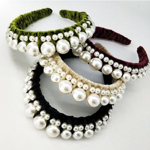 Women Simple Pearl Hairbands,Hair Pearls Cute Headband, Hair Hoops, Hair Jewelry, Headband, Crown ,Women Fashion Hair Accessorie