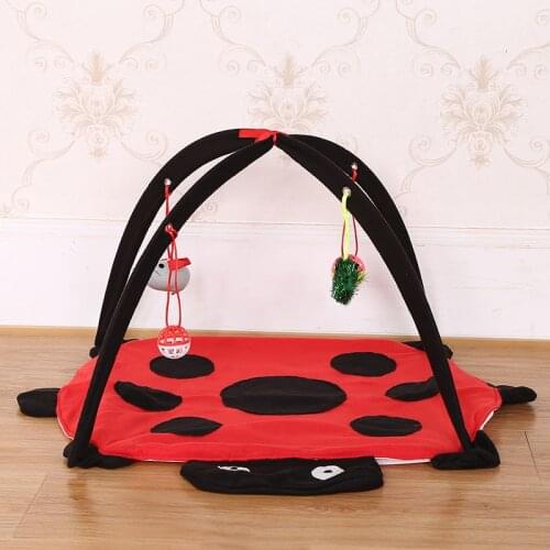 Beetle cat tent pet litter toy striped play wholesale