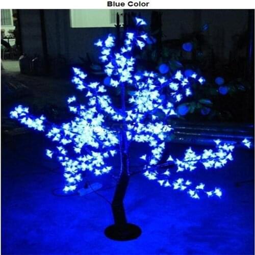 1.5m 5 Ft Height White LED Cherry Blossom Tree Outdoor /indoor Wedding Garden Holiday Light Decor 480 LEDs
