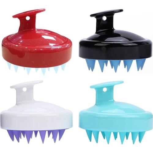 1PC Silicone Head Body Scalp Massage Brush Comb Shampoo Hair Washing Comb Shower Brush Bath Spa Slimming Massage Brush