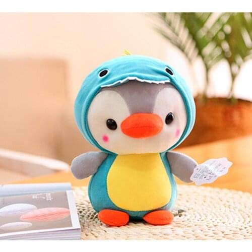 15cm Cartoon Cute Penguin Cosplay Dress Up Plush Toys Stuffed Lovely Animals Doll Soft Baby Pillow for Kids Girls Birthday Gift