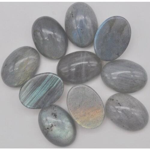 18x13MM Labradorite Stone Oval CAB GEM Cabochon Jewelry Bead (10 pcs/lot) H000