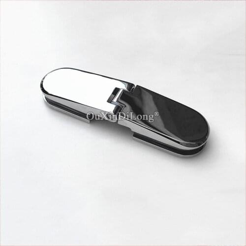 2PCS Arbitrary angle brass hinges for outside open shower room door bath glass clamp JF1668