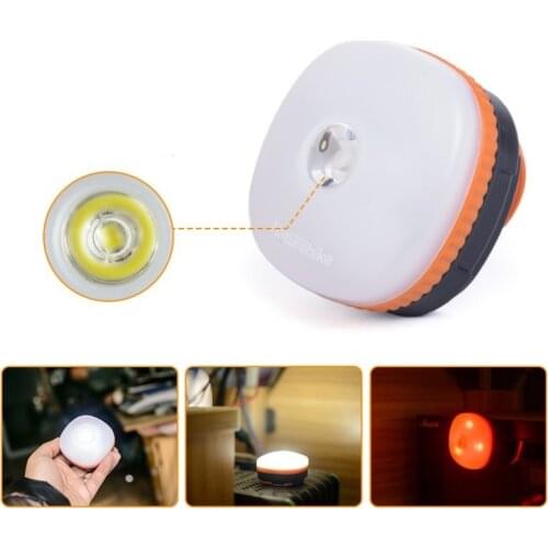 Camping Lights 3xAAA 1W+7LED 200LM Flashlight Work Lights Convenient Hanging Hook Strong Magnetic Adsorption Emergency Light