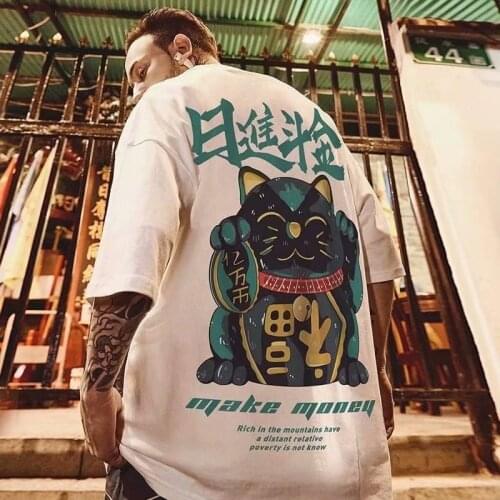 Oversize European and American Fashion Brand Overweight Mens Clothing Daily Hip Hop Loose Short Half Sleeve T-shirt
