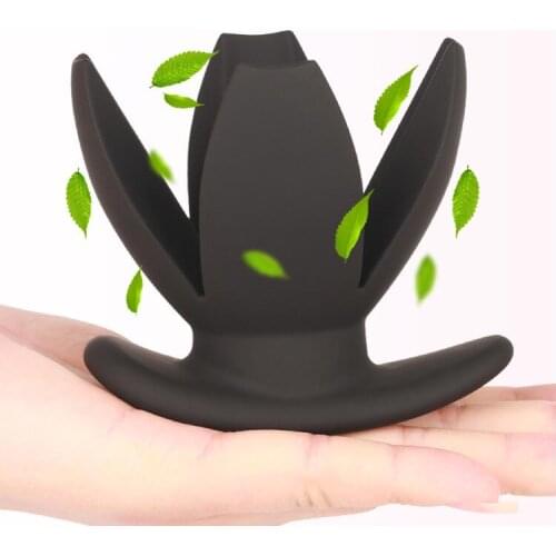 Gay Sex Toys Silicone Hollow Butt Plug Anal Expander, Anal Speculum ,Anus Dilator Prostate Massager Anal Plug for Adults