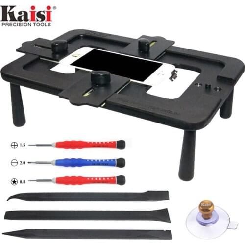 Kaisi Universal Mobile Phone LCD Positioning Fixture Clamping Piece Cover Plate Hand Repair Tool Kit for Cell Phone Under 7 Inch