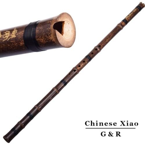 Chinese Vertical Bamboo Flute 8 Holes Xiao Accurately Tuned Chromatic Musical Instrument G/F Key Dong Xiao For Beginners Flauta