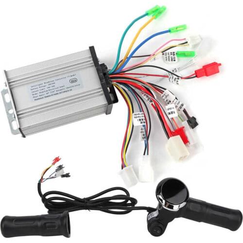 Electric Bicycle Controller Throttle Set LCD Display Throttle Grip 6 Tube Three Mode 24V-36V Electric Bike Scooter Controller