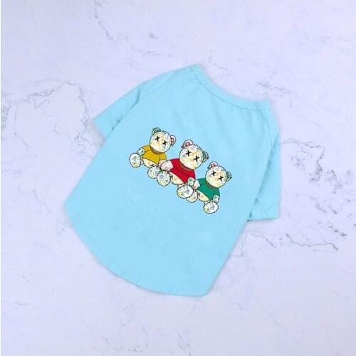 Summer Toy Print Pet Dog Clothes for Small Dogs Clothing Pug Cotton Cool Tshirt Dog Accessories French Bulldog Tee S-2XL PC1501