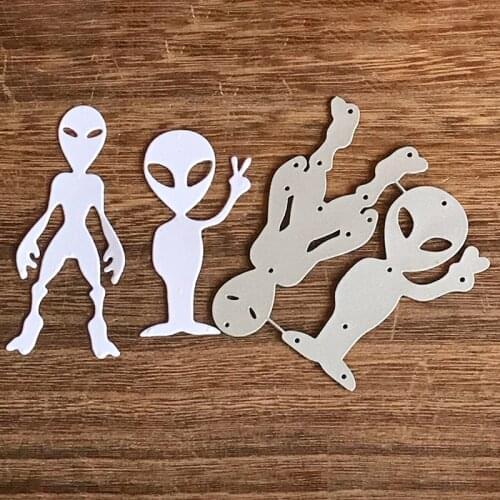Metal cutting dies cut die mold Alien decoration Scrapbook paper craft knife mould blade punch stencils dies