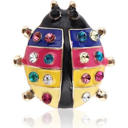 Fashion Rhinestone Brooch For Women Brooch Collar Pins Corsage Crystal Insect Brooch Badges Jewelry Accessories