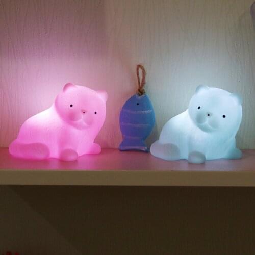 Animal Night Lights Cartoon Battery Operated LED Night Lamp For Romantic Home Table Bedroom Decorative Baby Kids Birthday Gifts