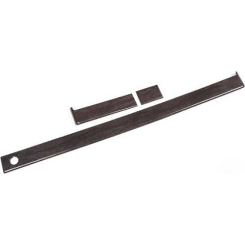 New 3pcs/set Oak Wood Style Central Middle Control Storage Trim Strips 2017-2018 For Land Rover Discovery 5 Car Accessories