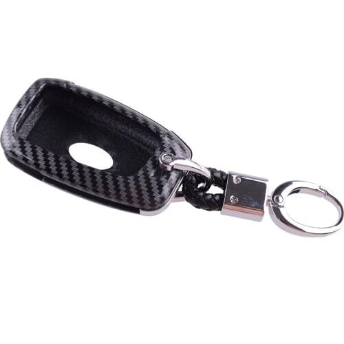 NEW 3 Button Key Cover Case Fob Fit For Hyundai Palisade Venue Accent Santa Fe Veloster Kona Elantra GT 2020 Carbon Fiber Style