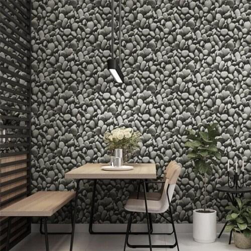 Beibehang Retro nostalgic papier peint stone pebble culture stone wallpaper restaurant hair salon bar industrial wind wallpaper