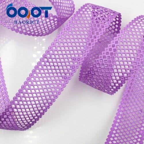 OOOT BAORJCT 1712072 10 yards hot sale 36 mm hollow Flowers solid Grosgrain Ribbon, DIY handmade materials,Clothing accessories