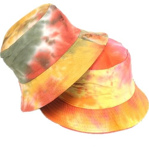 Creative ins New Colorful Graffiti Bucket Hat Women Spring and Autumn Travel Sun Visor Caps Female Tide Street Couple Basin Hats