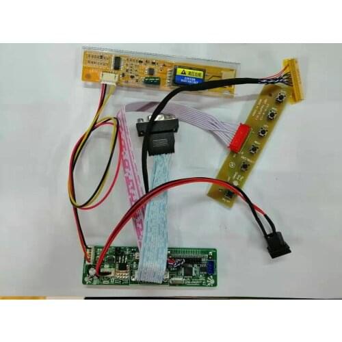 Yqwsyxl LCD VGA Controller Board Monitor DIY Kit for 10.1- 23 inch LCD Screen Display driver Board with VGA cable and DC cable